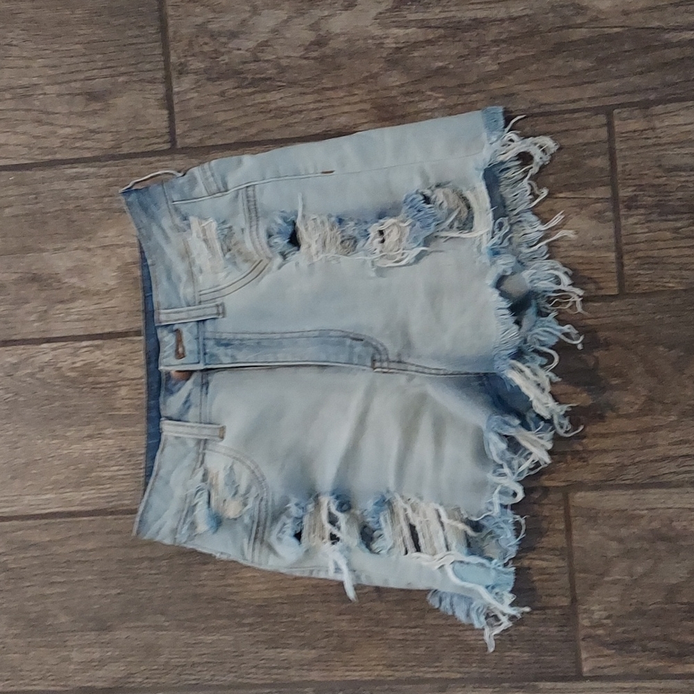High Waist distressed Shorts